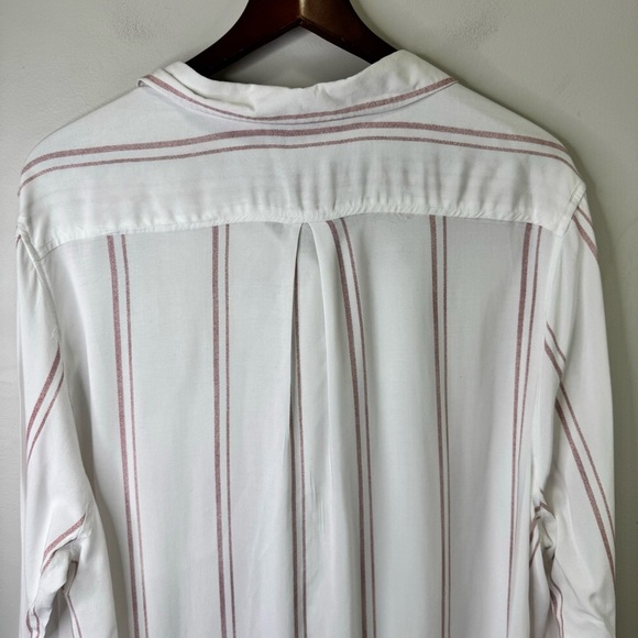 Dex Striped Button Down Shirt Size 3x 100% Rayon - Picture 5 of 8
